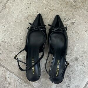 Madden girl black kitten heels